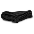 Black Micro Fleece Throw Blanket